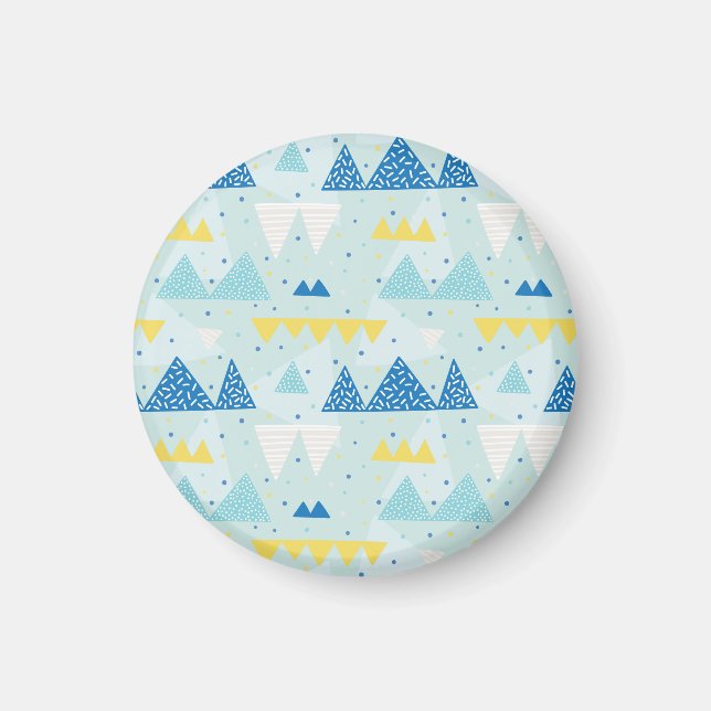 Multicolor Party: Fun Seamless Muster. Magnet (Vorne)