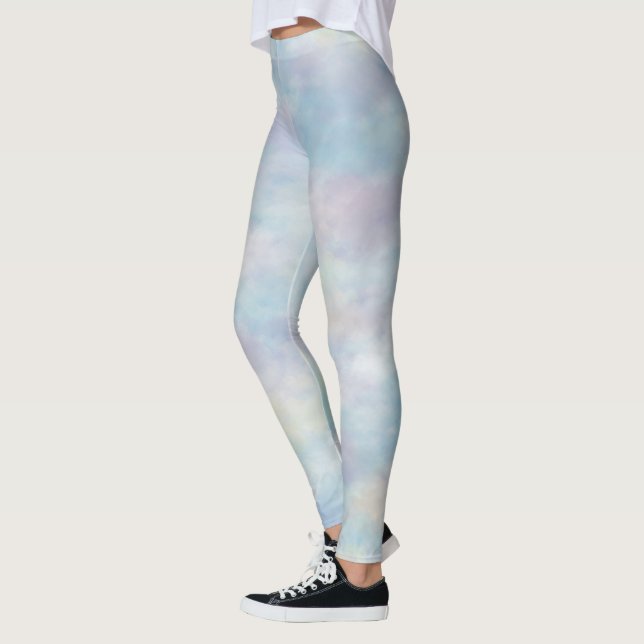 Multicolor Pastel Clouds Leggings (Links)