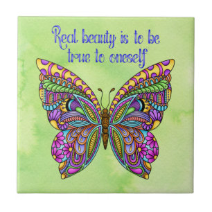 Multicolor Pattern Butterfly Fliese