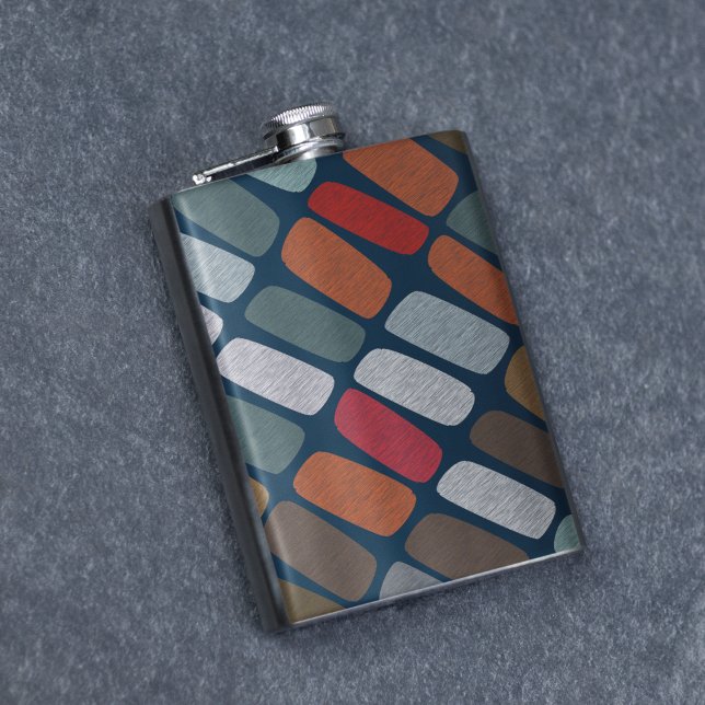 Multicolor Pebbles Flachmann (pebbles flask)