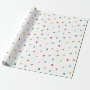 Multicolor Polka Dots Geschenkpapier