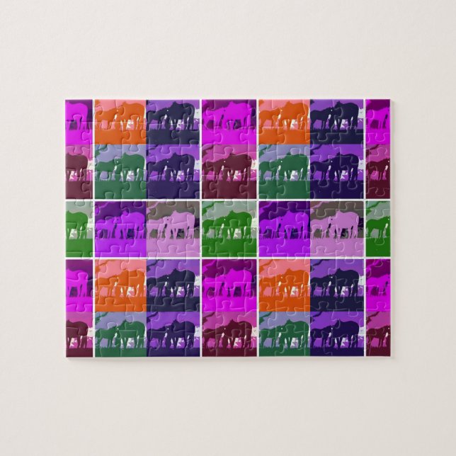 Multicolor Pop Kunst, Dichtung und Musik (Horizontal)