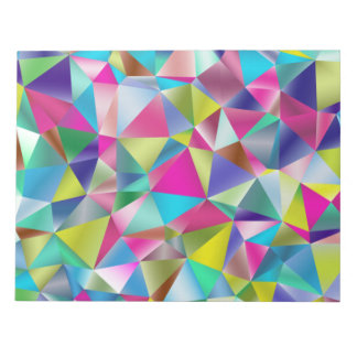 Multicolor prismatisch, dreieckig farbig notizblock