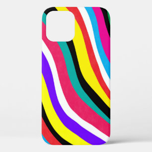 Multicolor Psychedelic Wavy Stripes Case-Mate iPhone Hülle
