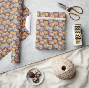 Multicolor Pumpkin Pattern Wrapping Paper Geschenkpapier