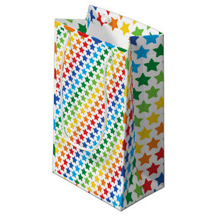 Multicolor Regenbogen Sterne Druck, Einhorn Regenb Kleine Geschenktüte