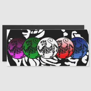 MULTICOLOR SHOTOKAN TIGER MAGNETEINLADUNG