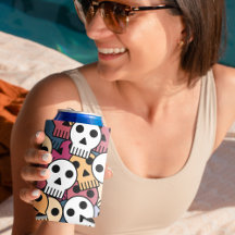 Multicolor Skulls-Muster