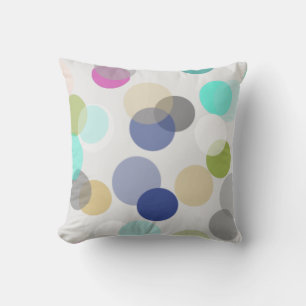 Multicolor Spotlight Polka Dots Throw Kissen