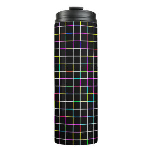 Multicolor Square Linde Muster Thermosbecher