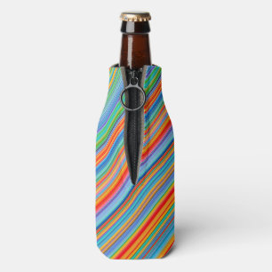 Multicolor-Streifenmuster Flaschenkühler