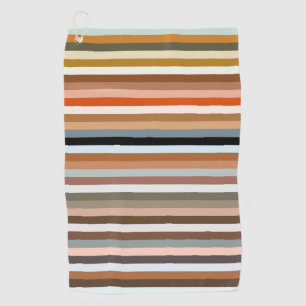 Multicolor-Streifenmuster Golfhandtuch