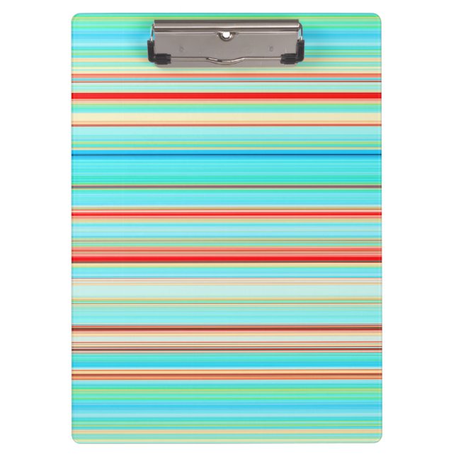 Multicolor-Streifenmuster Klemmbrett (Vorderseite)