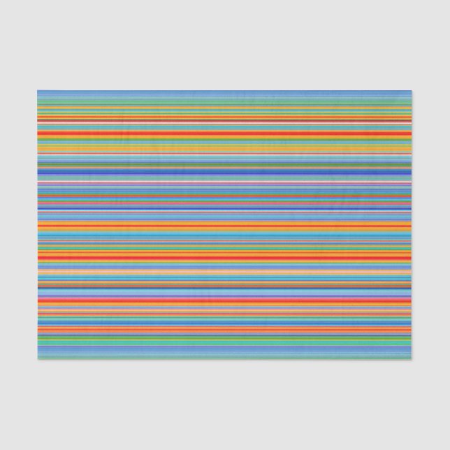 Multicolor-Streifenmuster Seidenpapier (Vorderseite)