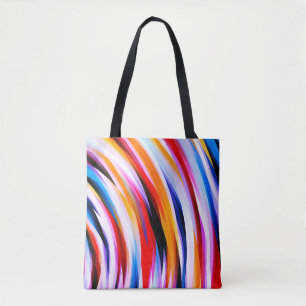 Multicolor-Streifenmuster Tasche