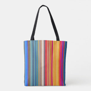 Multicolor-Streifenmuster Tasche