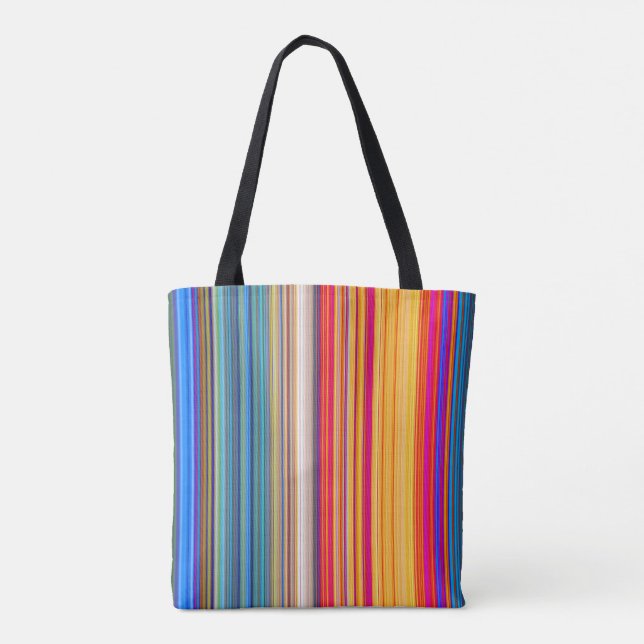 Multicolor-Streifenmuster Tasche (Rückseite)