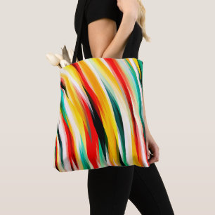 Multicolor-Streifenmuster Tasche