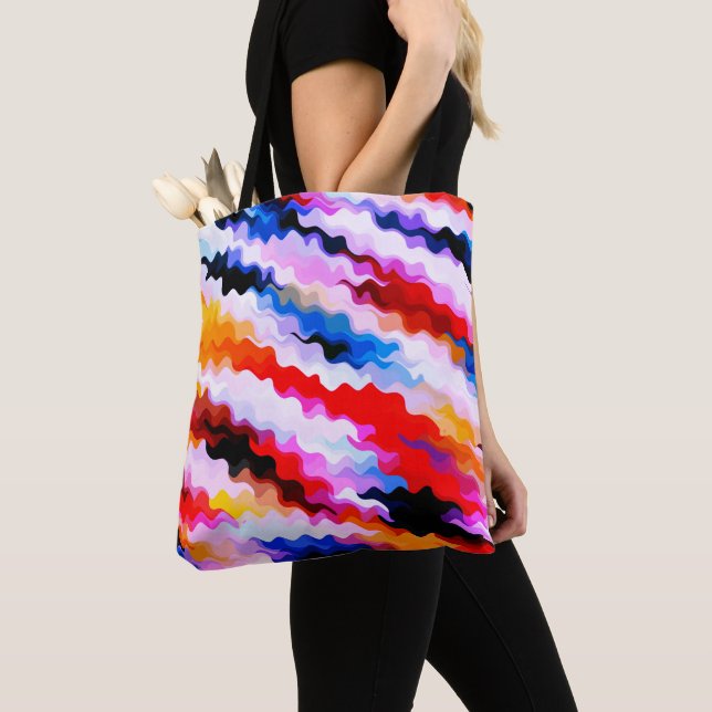 Multicolor-Streifenmuster Tasche (Von Nahem)
