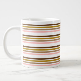 Multicolor Stripe Tee Jumbo-Tasse