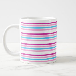 Multicolor Stripe Tee Jumbo-Tasse