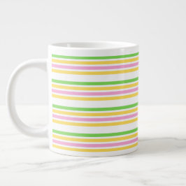 Multicolor Stripe Tee Jumbo-Tasse