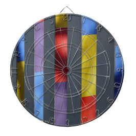 Multicolor Striped Artistic Tuch Dartscheibe