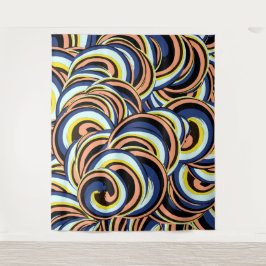 Multicolor Swirls-Muster Wandteppich