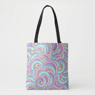Multicolor Swirls Pattern Tasche