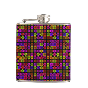 Multicolor Textur Flachmann
