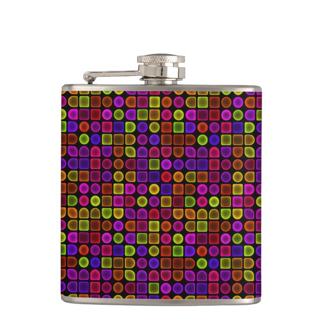 Multicolor Textur Flachmann (Vorderseite)