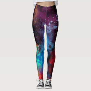 Multicolor Textur Leggings
