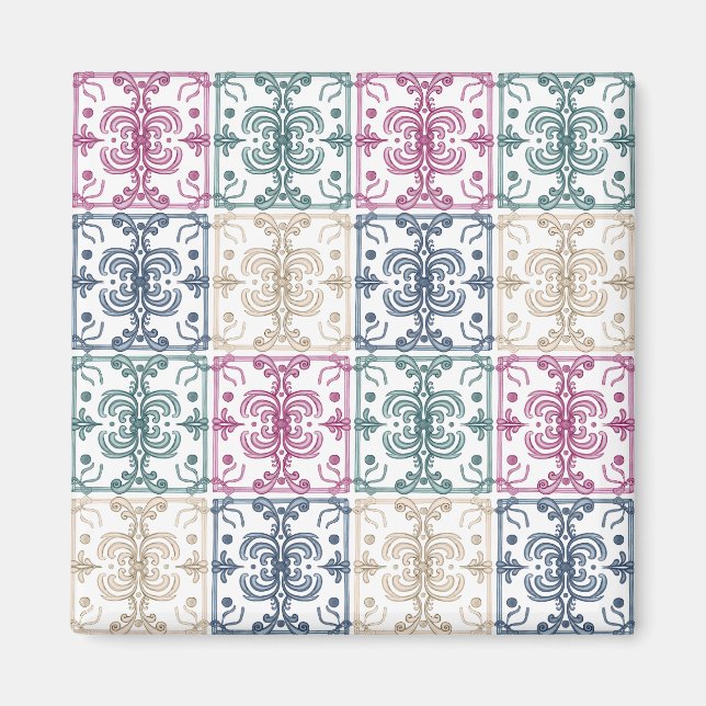 Multicolor Tiles Magnet (Vorne)