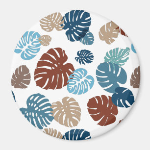 Multicolor Tropical Blätter 11 Magnet