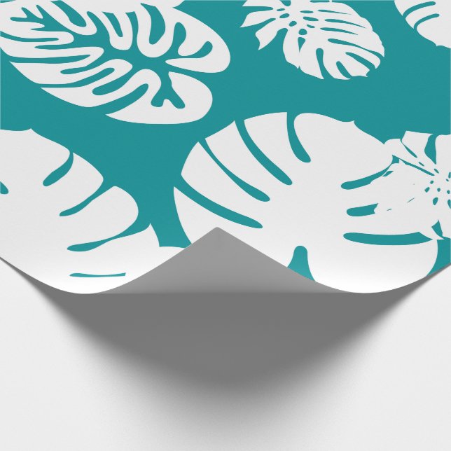 Multicolor Tropical Blätter 3 Geschenkpapier (Ecke)