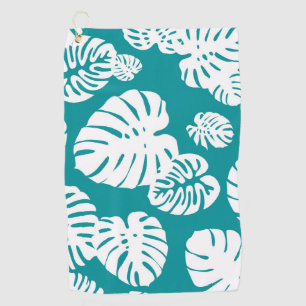 Multicolor Tropical Blätter 3 Golfhandtuch