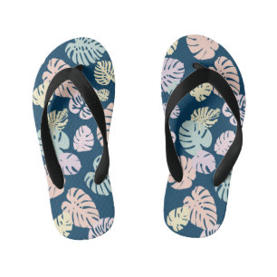 Multicolor Tropical Blätter 4 Kinderbadesandalen