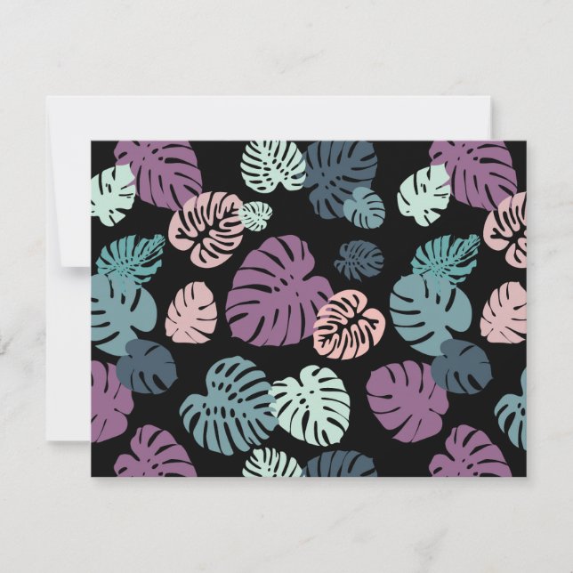 Multicolor Tropical Blätter 5 Mitteilungskarte (Vorderseite)