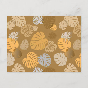Multicolor Tropical Blätter 6 Postkarte