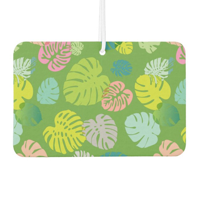 Multicolor Tropical Blätter 8 Autolufterfrischer (Vorderseite)