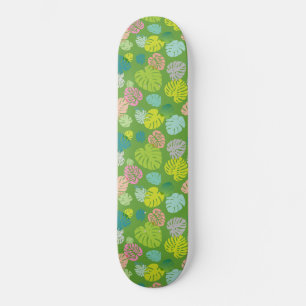 Multicolor Tropical Blätter 8 Skateboard