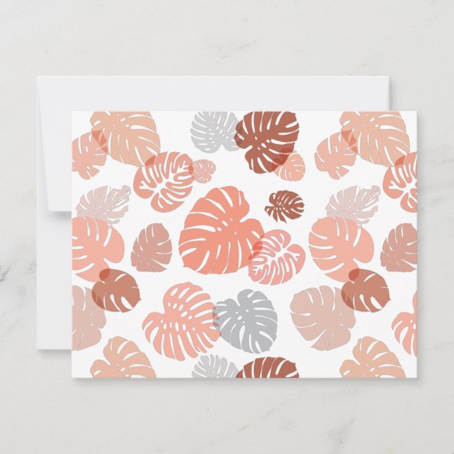 Multicolor Tropical Blätter 9 Mitteilungskarte (Vorderseite)