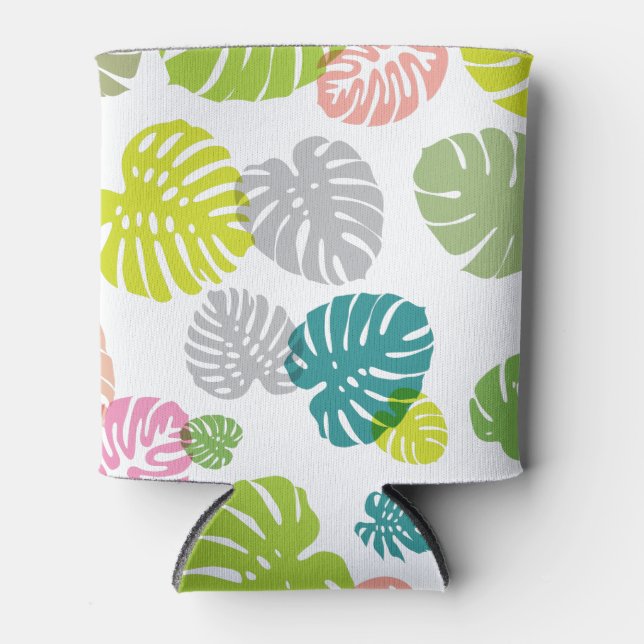 Multicolor Tropical Blätter Dosenkühler (Vorderseite)