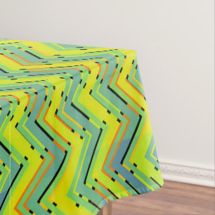 Multicolor tropical Zickzack Tischdecke