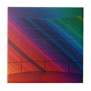 Multicolor-Übergang mit Gitter Fliese
