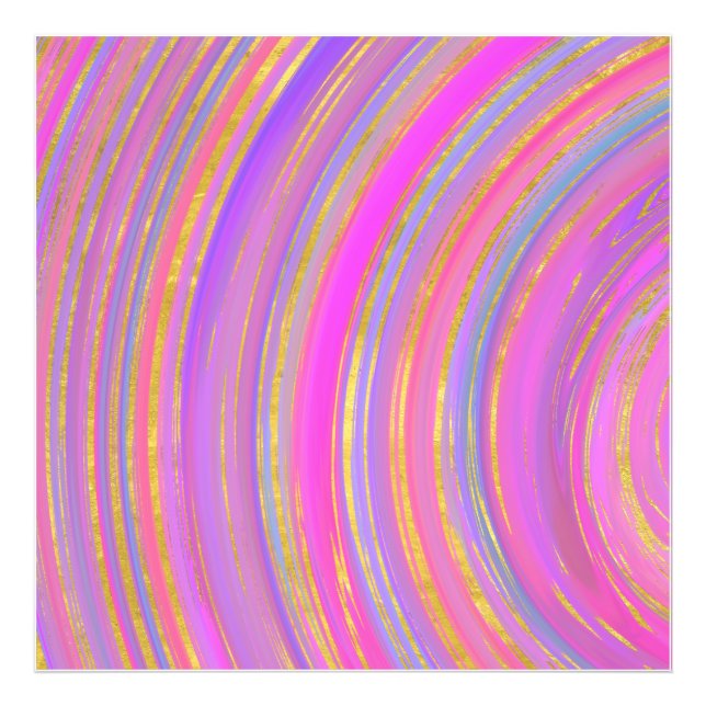 Multicolor und Gold Fotodruck (Vorne)
