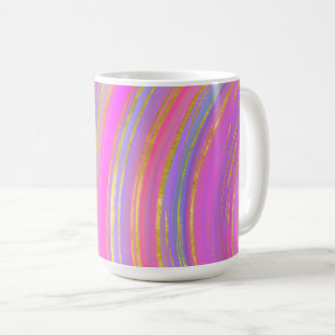 Multicolor und Gold Kaffeetasse