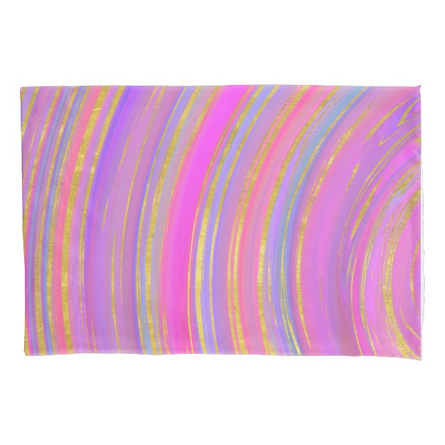 Multicolor und Gold Kissenbezug (Vorderseite)