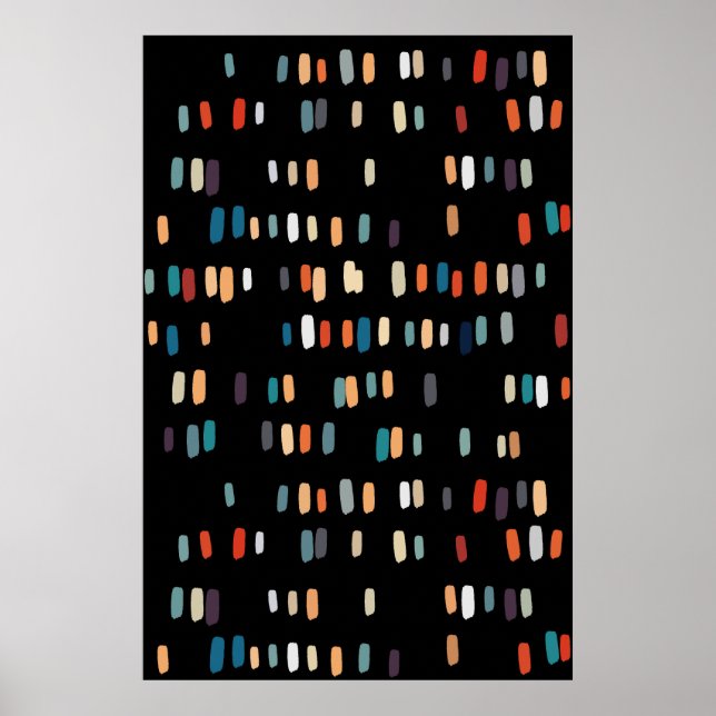 Multicolor-Unregelmäßiges Rechtecke-Poster Poster (Vorne)