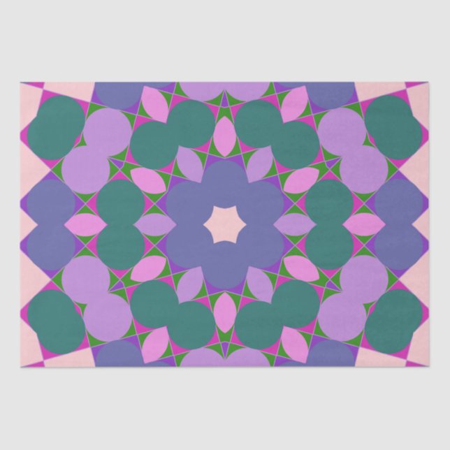 Multicolor-Vintage Seidenpapier (Vorderseite)